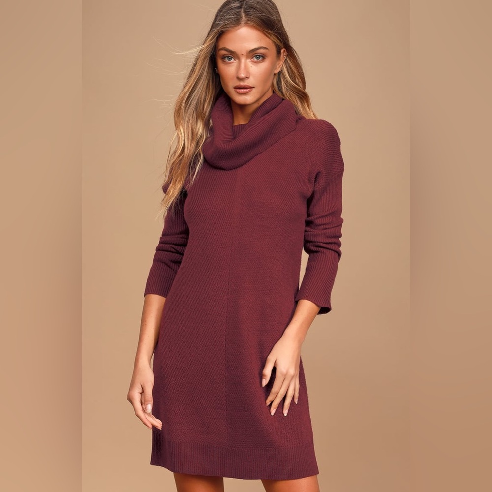 Lulus red sweater dress